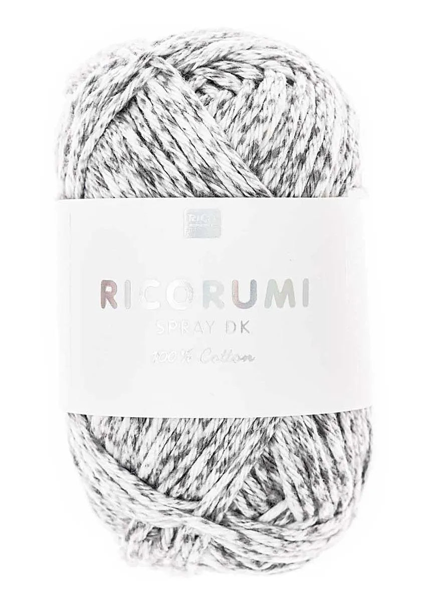 Ricorumi cotton yarn in grey, 25g by Rico Design