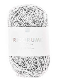 Ricorumi cotton yarn in grey, 25g by Rico Design
