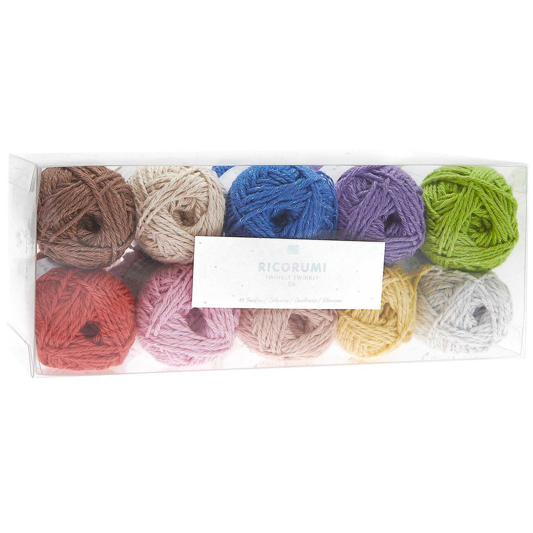 Rico Ricorumi DK cotton yarn set of 10, Twinkly Twinkly