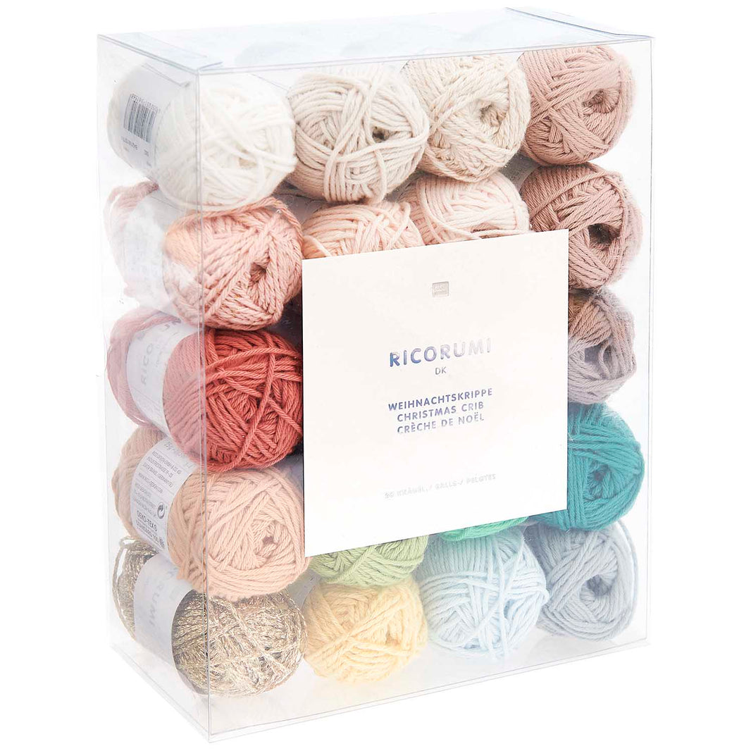 Rico Ricorumi DK cotton yarn set of 20, Christmas