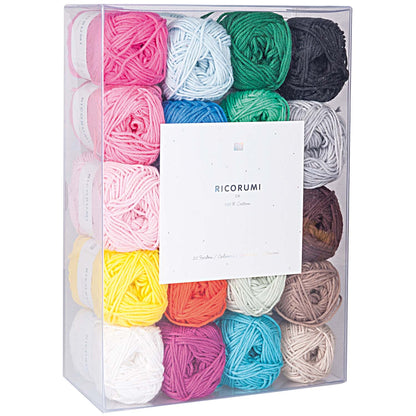 Rico Ricorumi DK Baumwollgarn 20er-Set Miniknäuel