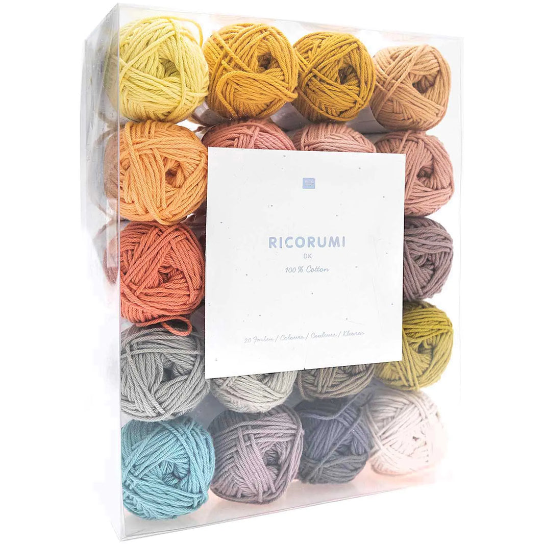 Ricorumi Baumwollgarn, Set mit 20 x 25g von Rico Design