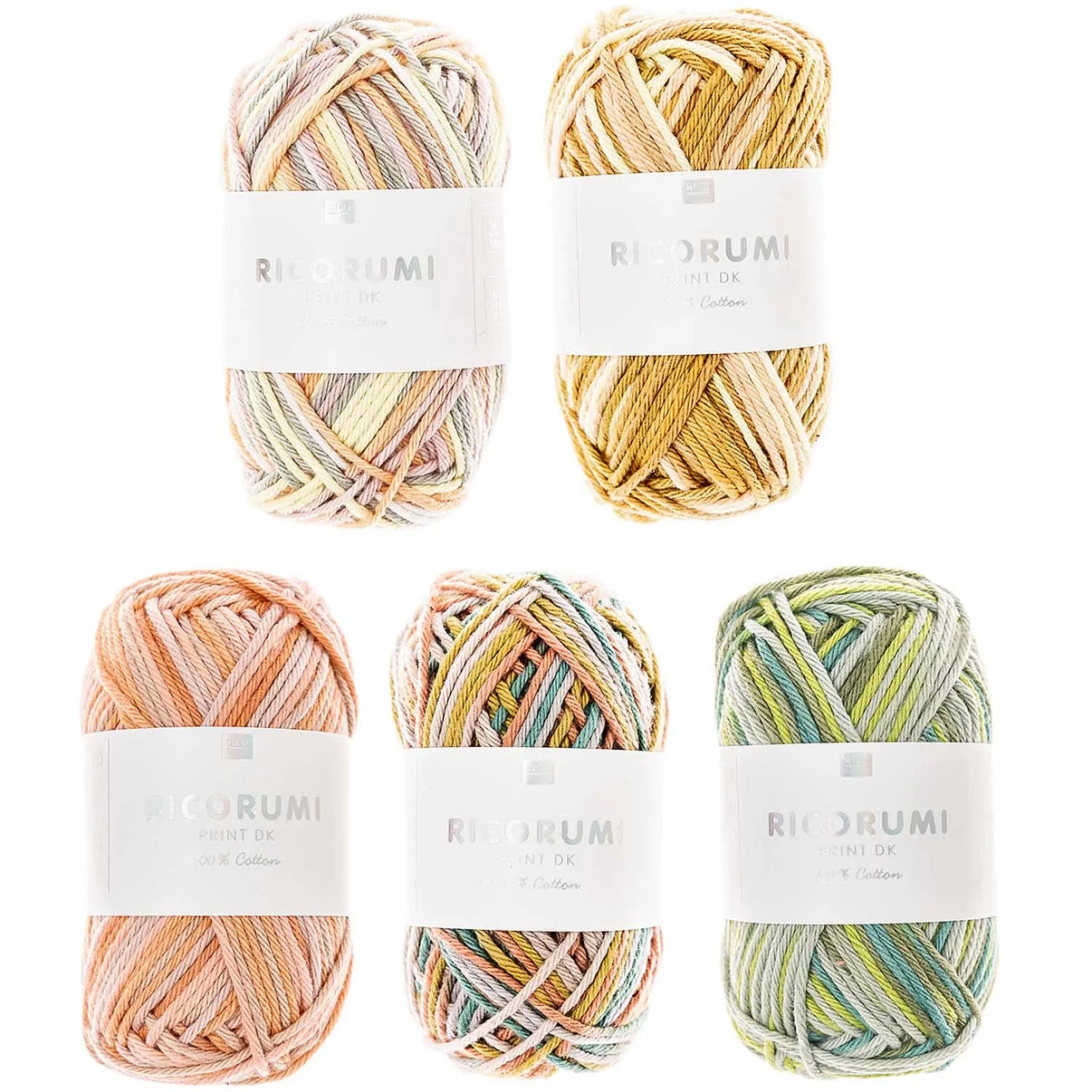Ricorumi cotton yarn, set of 5 x 25g by Rico Design