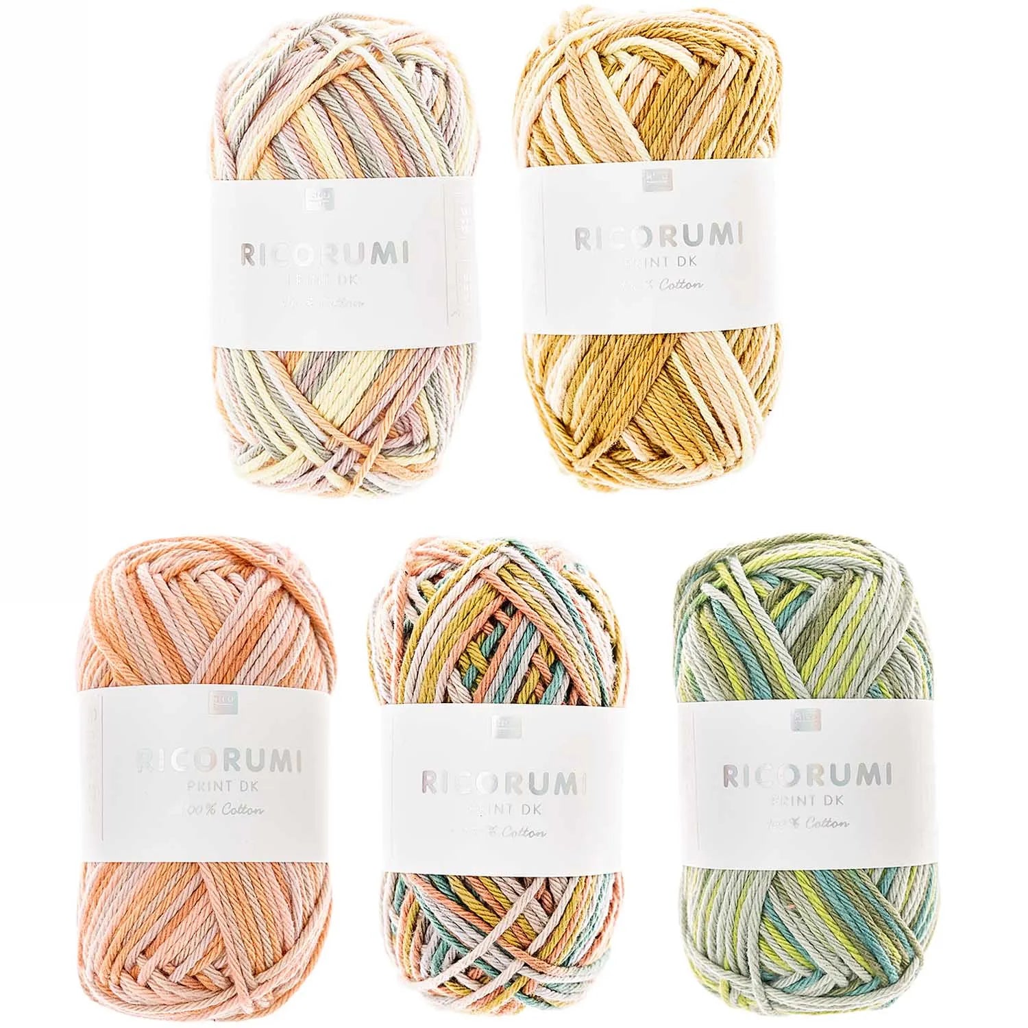 Ricorumi cotton yarn, set of 5 x 25g by Rico Design