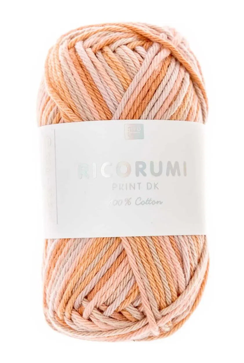 Ricorumi Baumwollgarn in lachs mix, 25g von Rico Design