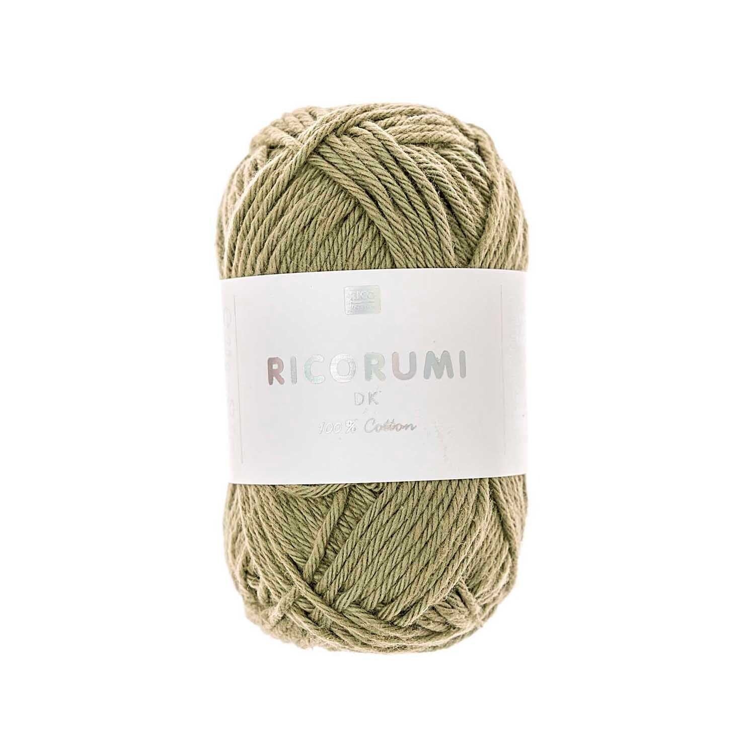 Ricorumi DK cotton yarn ball in a vivid colour