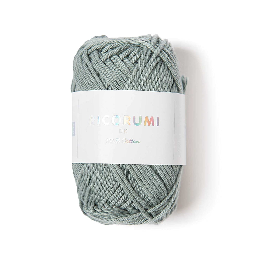 Ricorumi DK cotton yarn ball in a light pastel