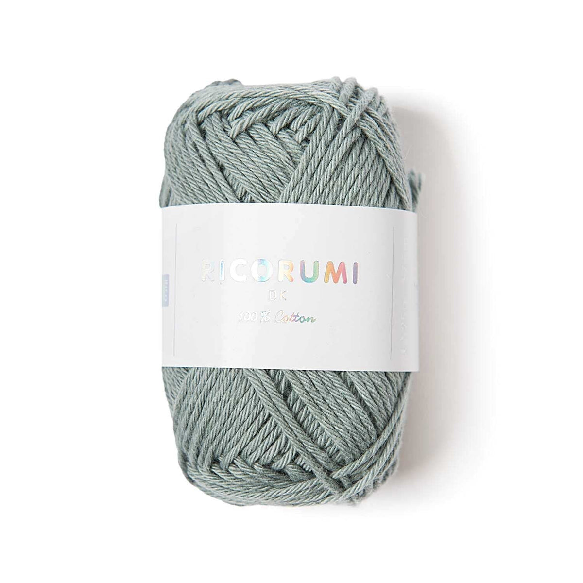 Ricorumi DK cotton yarn ball in a light pastel