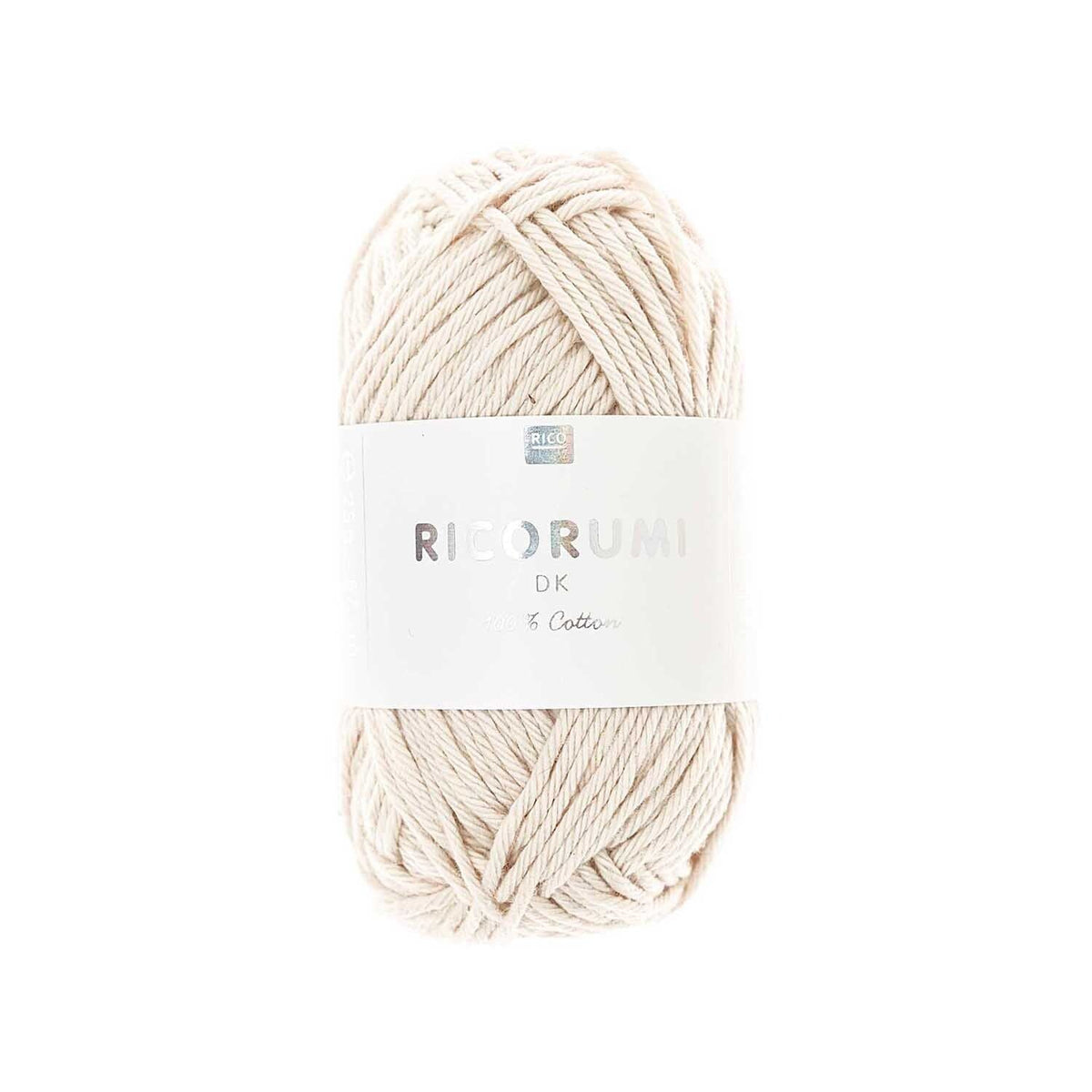 Ricorumi DK cotton yarn ball in a soft pastel shade