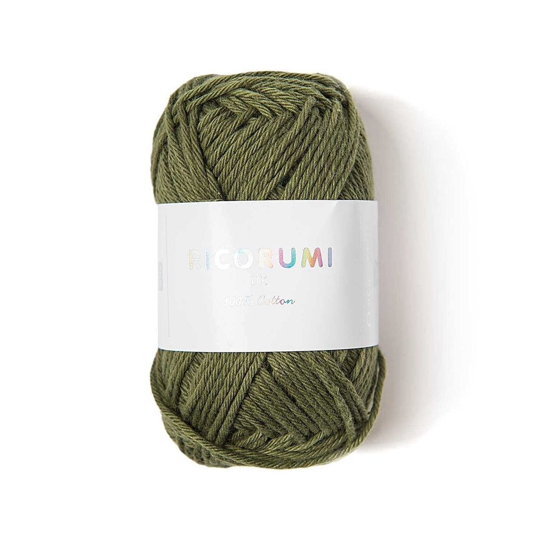 Ricorumi DK cotton yarn ball in a soft neutral