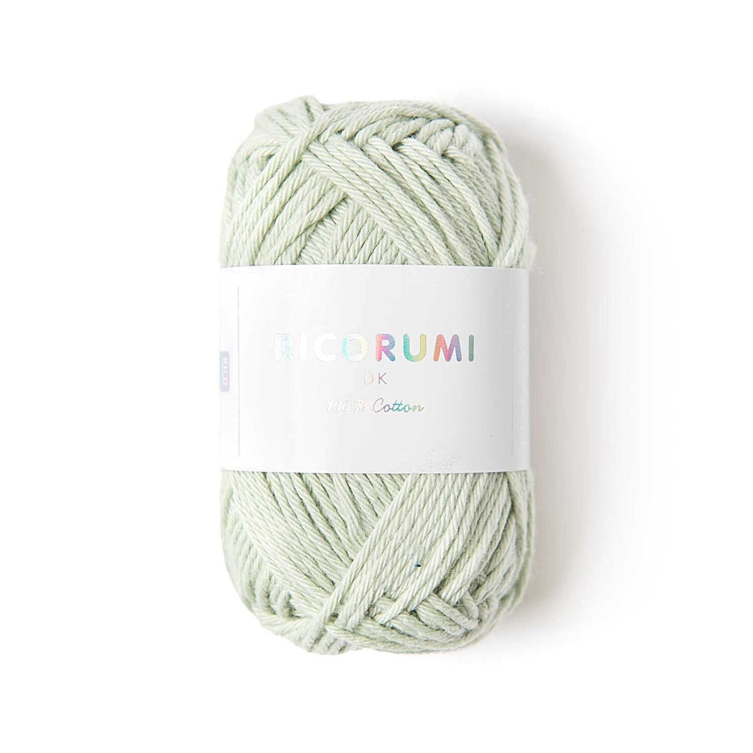 Ricorumi DK cotton yarn ball in an earthy tone