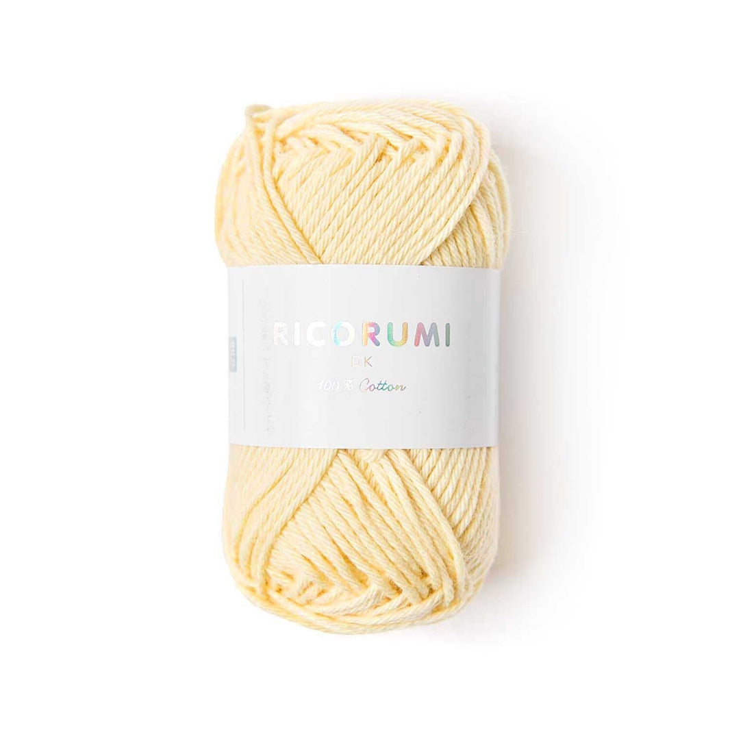 Ricorumi DK cotton yarn ball in a bright tone