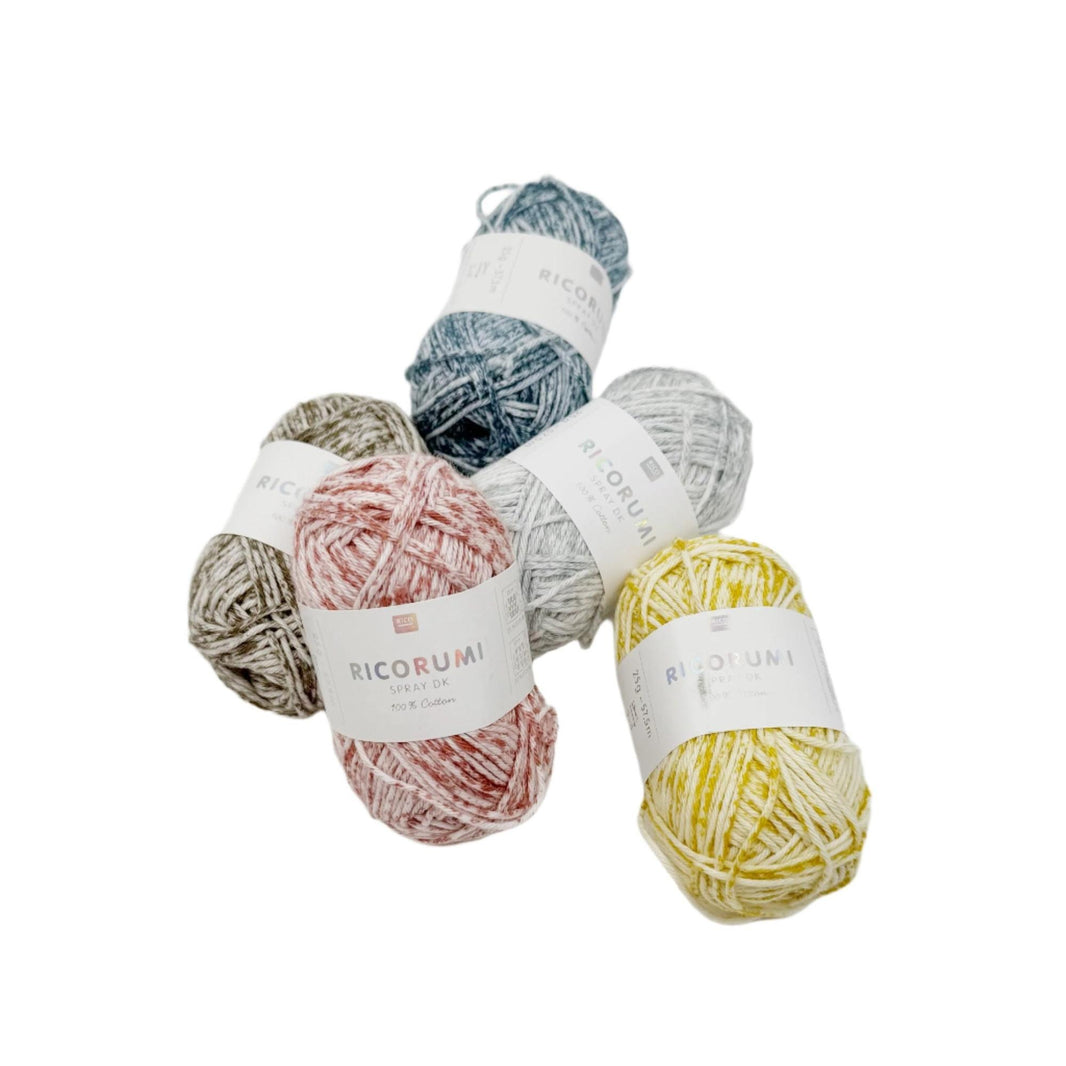 Ricorumi Spray DK cotton yarn with gradient colour, 25g