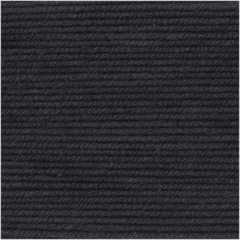 Rico Creative Sport DK yarn, 50g in Black (010)
