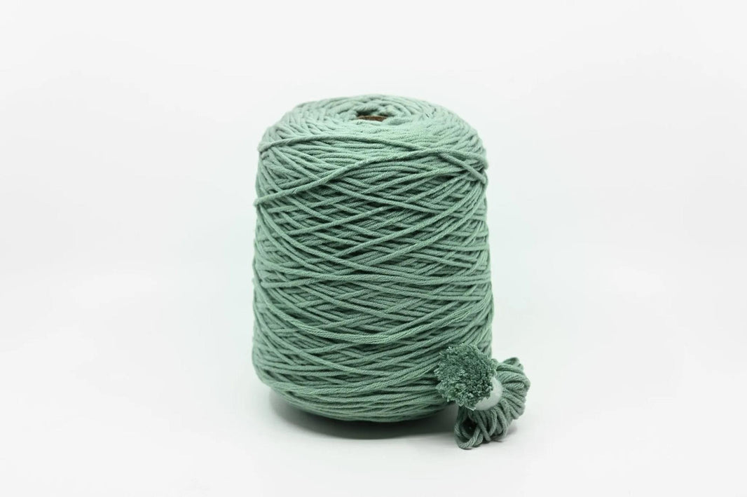 Acrylic tufting yarn on cone, 400g in Bored Jade