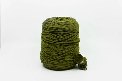 Acrylic tufting yarn on cone, 400g in Olive