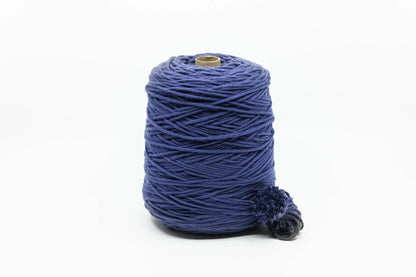 Acrylic tufting yarn on cone, 400g in Blueberry