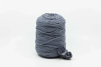 Acrylic tufting yarn on cone, 400g in Gray Blue Gray