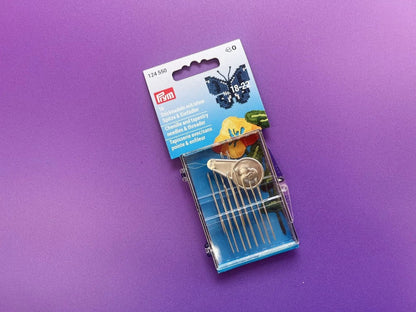 Prym embroidery needles with and without tip, packaging