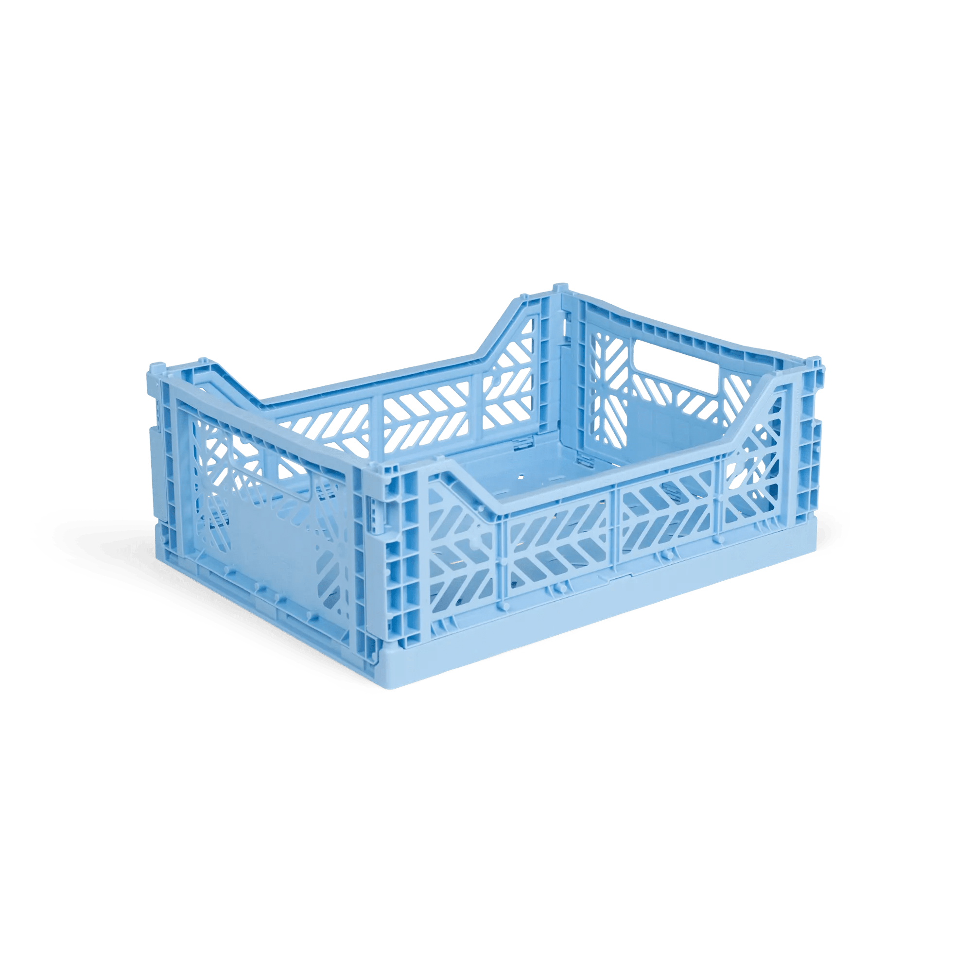 Aykasa Midi foldable crate in Baby Blue, tufting machine size