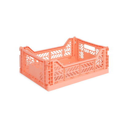 Aykasa Midi foldable crate in Salmon Pink