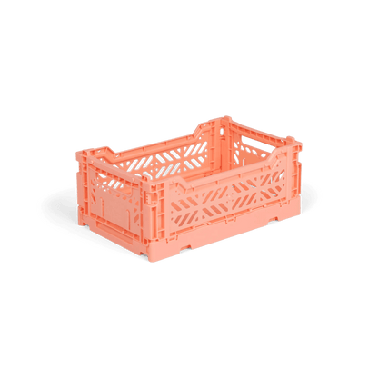 Aykasa Mini foldable crate in Salmon Pink, carving machine size