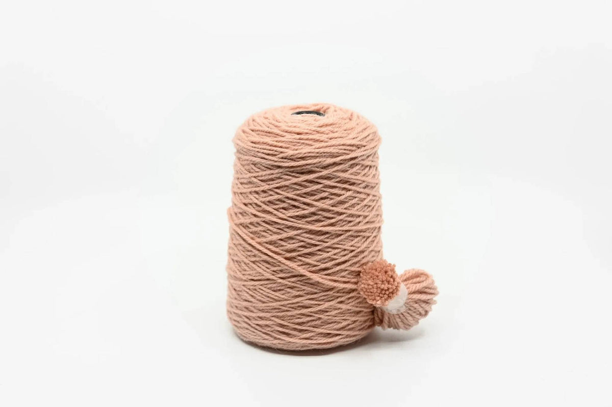 Rugwool NZ tufting yarn, 500g cone in Blush