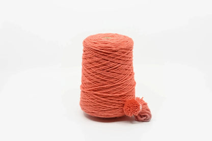 Rugwool NZ tufting yarn, 500g cone in Coral