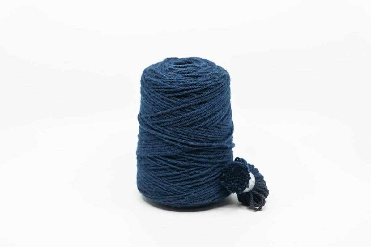 Rugwool NZ tufting yarn, 500g cone in Dark Blue