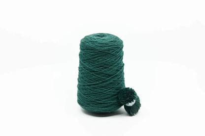 Rugwool NZ tufting yarn, 500g cone in Emerald
