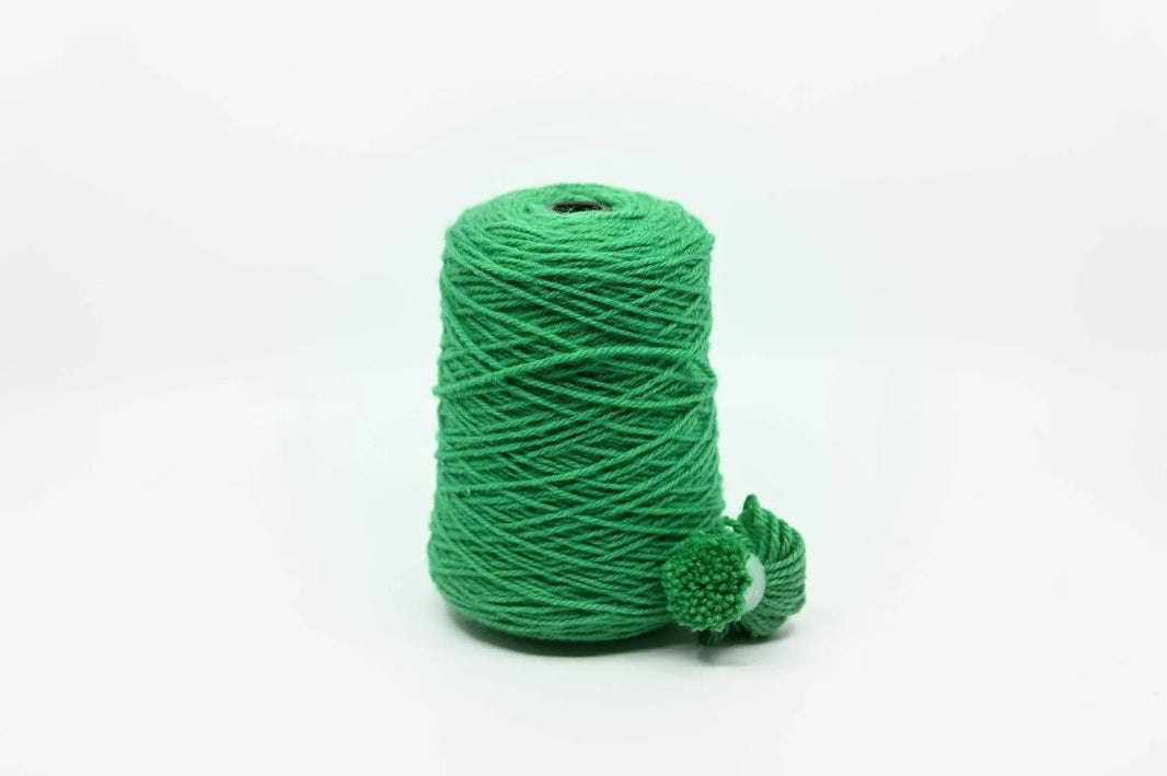 Rugwool NZ tufting yarn, 500g cone in Green