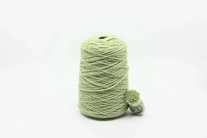 Rugwool NZ tufting yarn, 500g cone in Lime