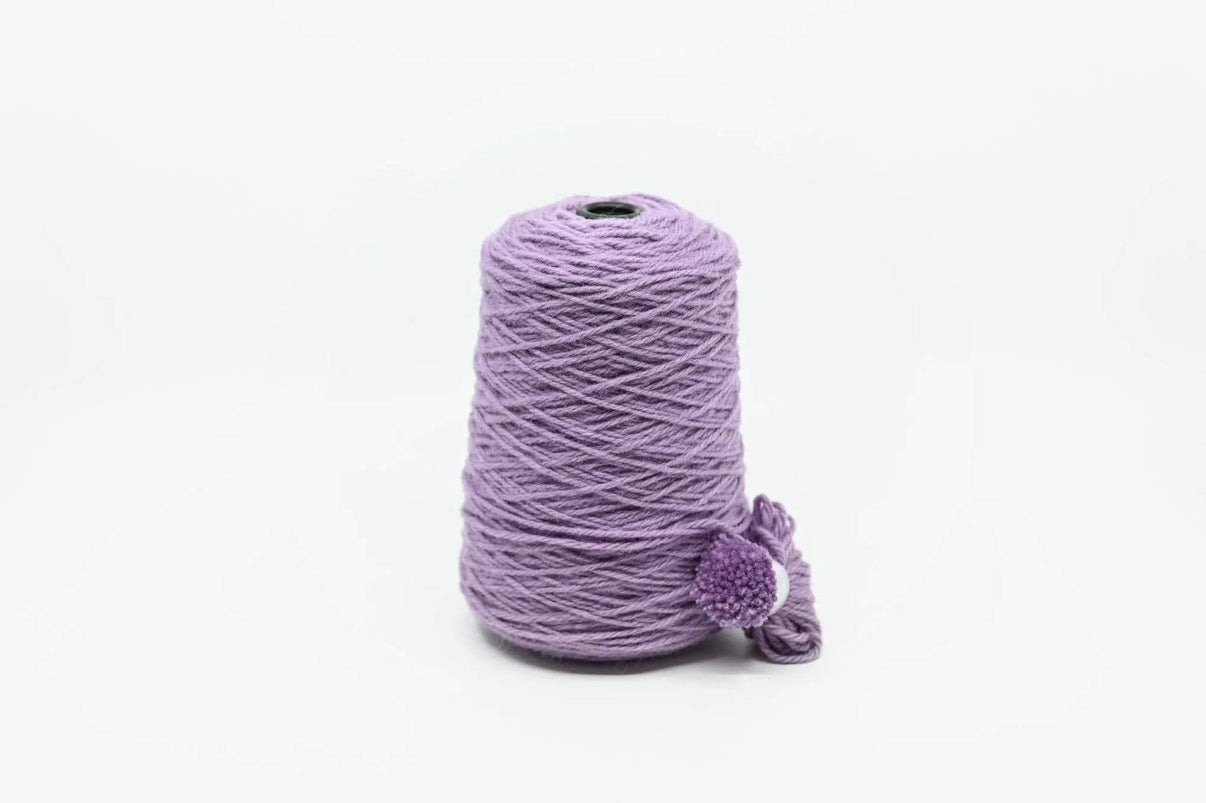 Rugwool NZ tufting yarn, 500g cone in Lavender Lila