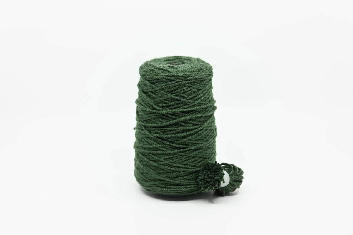 Rugwool NZ tufting yarn, 500g cone in Olive