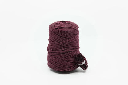 Rugwool NZ tufting yarn, 500g cone in Plum