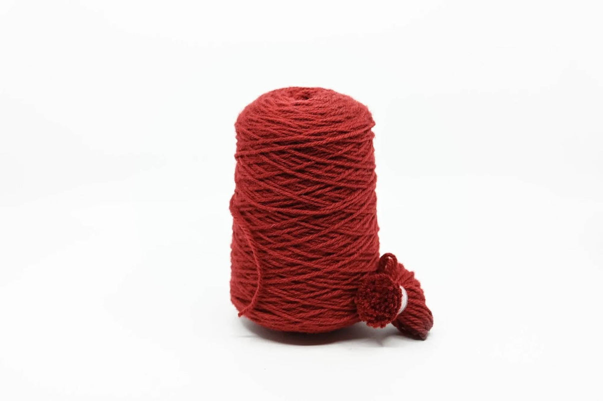 Rugwool NZ tufting yarn, 500g cone in Red