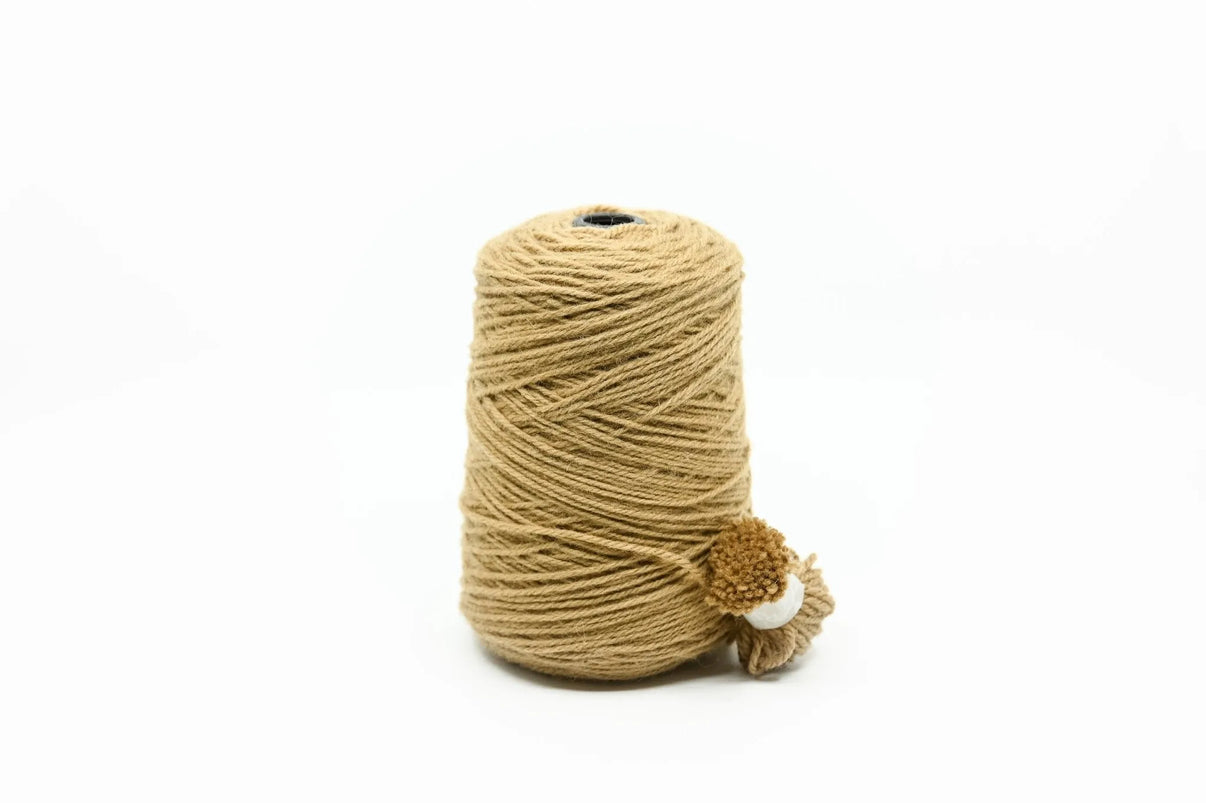 Rugwool NZ tufting yarn, 500g cone in Sand